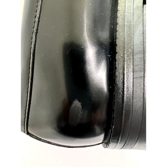 Zara Black Patent MONOLITH Lugsole Platform Loafers w/Silver Accent Sz9 EUR40 - Picture 7 of 11